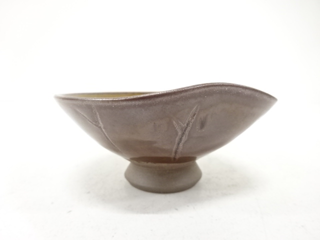  高取焼　高取八山造　蓮　盃